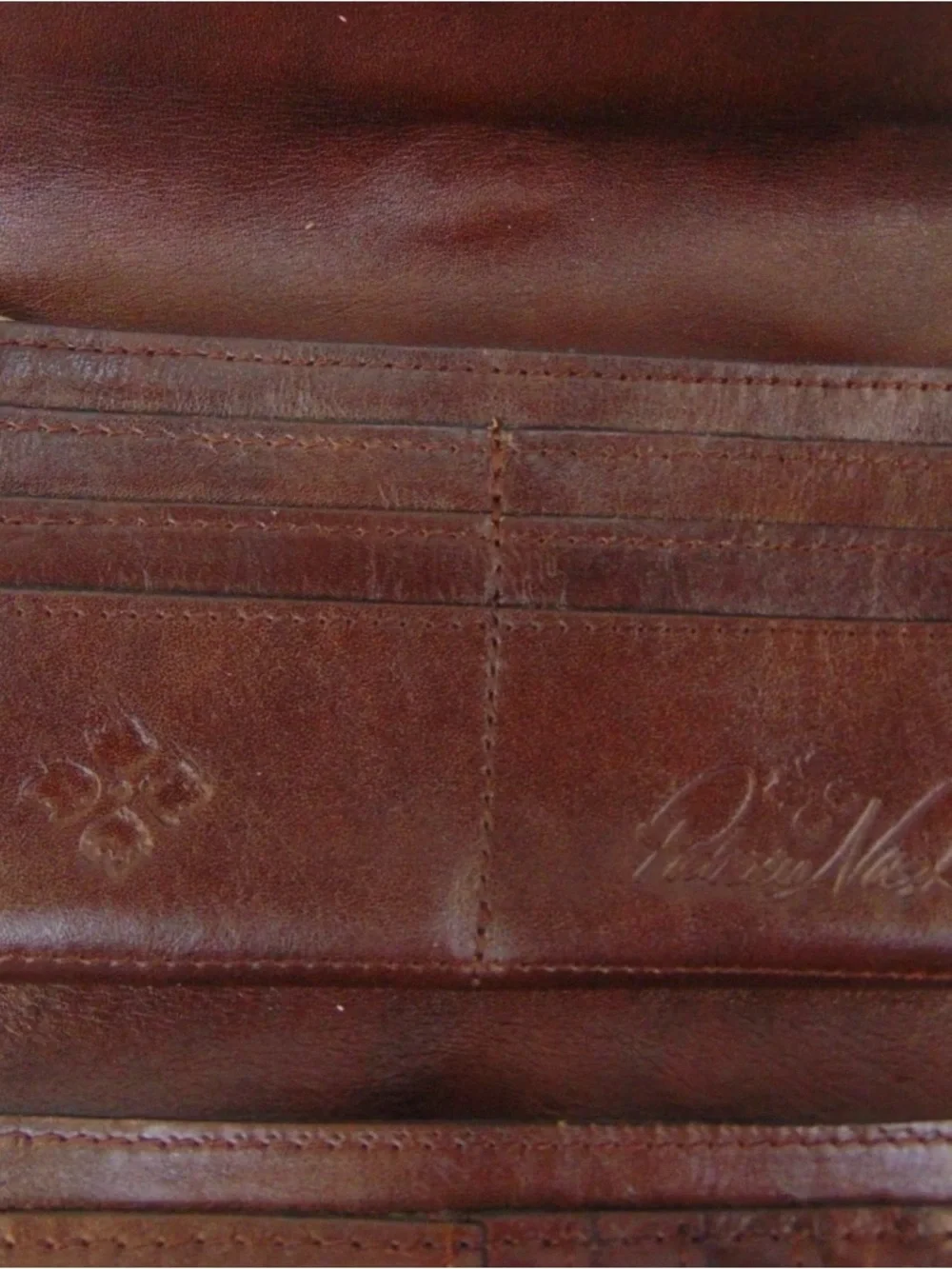 Patricia Nash Tooled Leather Hobo Bag Wallet Set Brown Floral Embossed